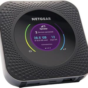 NETGEAR Nighthawk M1 4G LTE WiFi Mobile Hotspot (MR1100-100NAS) – Up to 1Gbps Speed, Works Best with AT&T and T-Mobile, Connects Up to 20 Devices, Secure Wireless Network Anywhere